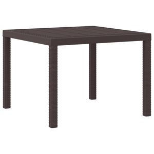 vidaXL Puutarhap&ouml;yt&auml; Ruskea 100 x 100 x 73 cm polyrottinki