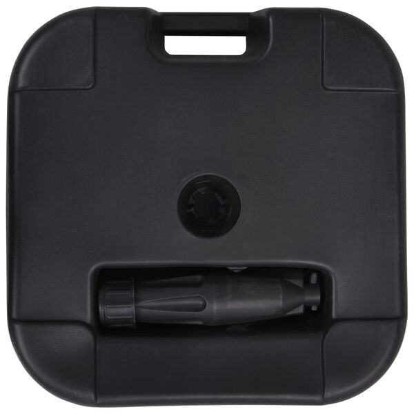 vidaXL Päivänvarjon alusta hiekka-/vesitäytteinen 24 l musta