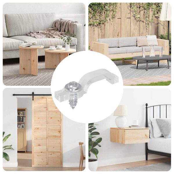 vidaXL LED-nauhakiinnikkeet 2 pcs L&auml;pin&auml;kyv&auml; 2 x 1 x 0.5 cm