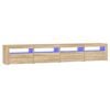 vidaXL TV-taso LED-valoilla Sonoma-tammi 240x35x40 cm