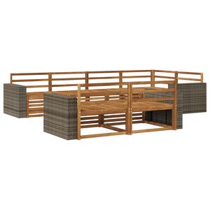 vidaXL Ulkosohvakokoelma 7 pcs Luonnollinen