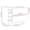 vidaXL Yöpöytä valkoinen 40x31x35,5 cm täysi mänty