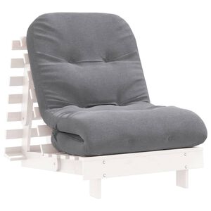 vidaXL Futon vuodesohva patjalla valkoinen 70x206x11 cm t&auml;ysi m&auml;nty