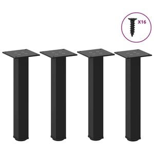 vidaXL Sohvap&ouml;yd&auml;n jalat 4 kpl musta 30-32 cm ter&auml;s