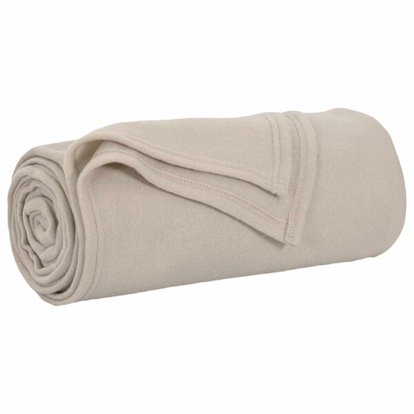 vidaXL Heittop&auml;&auml;llys 6 pcs Beige 200 x 150 cm Fleese