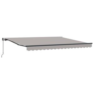vidaXL Vedett&auml;v&auml; markiisi Vaaleanharmaa 400 &times; 350 cm