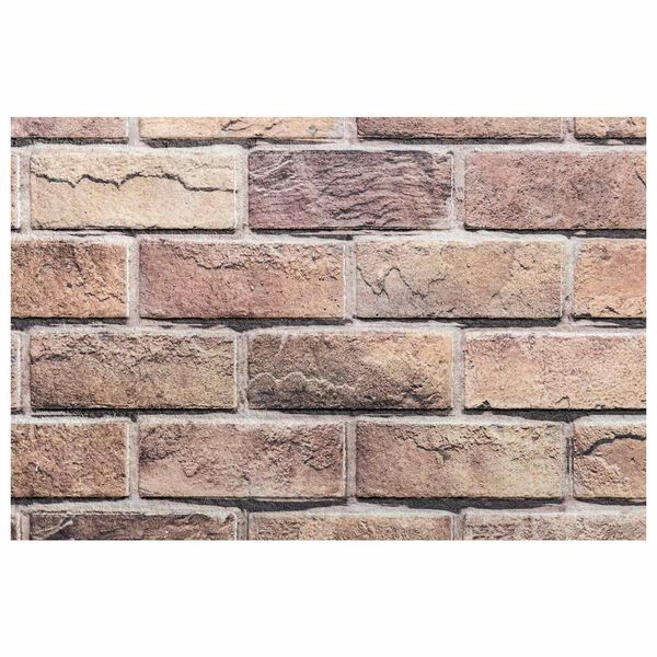 vidaXL Sein&auml;paneelit 10 pcs Ruskea ja harmaa 100 x 50 cm