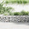 vidaXL Gabion-kivikori kansilla galvanoitu ter&auml;s 300x30x50 cm