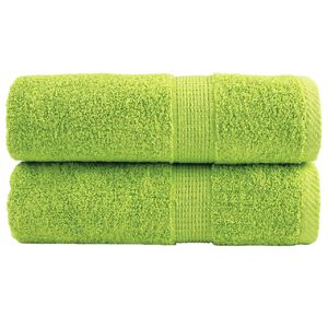 vidaXL Premium-pesupyyhkeet SOLUND 2 kpl omenanvihre&auml; 30x30 cm 600 gsm
