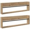 vidaXL Lehtiteline 2 kpl Artisan tammi 100 x 12 x 30 cm Tekninen puu