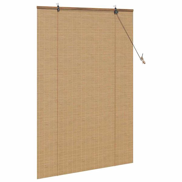vidaXL Rullaverho verhoilla Ruskea 120 x 160 cm Bambu