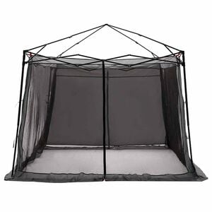 vidaXL Sis&auml;teltta katolla Harmaa ja oranssi 303 x 303 x 196 cm taffeta