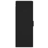 vidaXL Sein&auml;kiinnitett&auml;v&auml; kaappi musta 34,5x34x90 cm tekninen puu