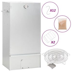 vidaXL BBQ Savustinuuni kylm&auml;savustingeneraattorilla galvanoitu ter&auml;s