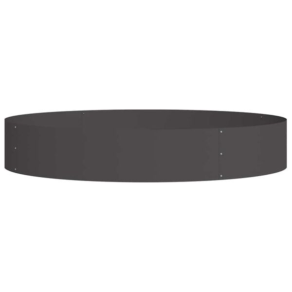 vidaXL Puutarha ruukku Musta 120 x 120 x 20 cm Kylmävalssattu teräs