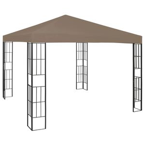 vidaXL Huvimaja 3x3 m harmaanruskea