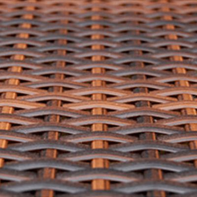 vidaXL 8-osainen puutarhasohvasarja tyynyillä polyrottinki ruskea