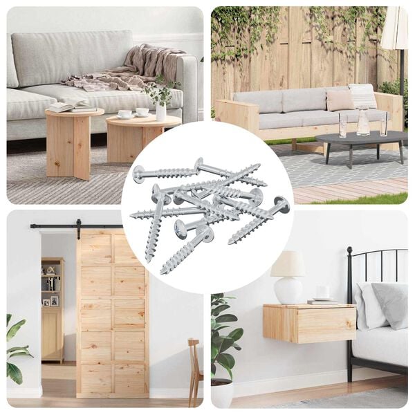 vidaXL Ruuvi 7792 pcs Hopea 9,8 x 35 mm Rauta