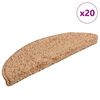 vidaXL Porrasmatot 20 kpl 56x17x3 cm Beige puolipy&ouml;re&auml;
