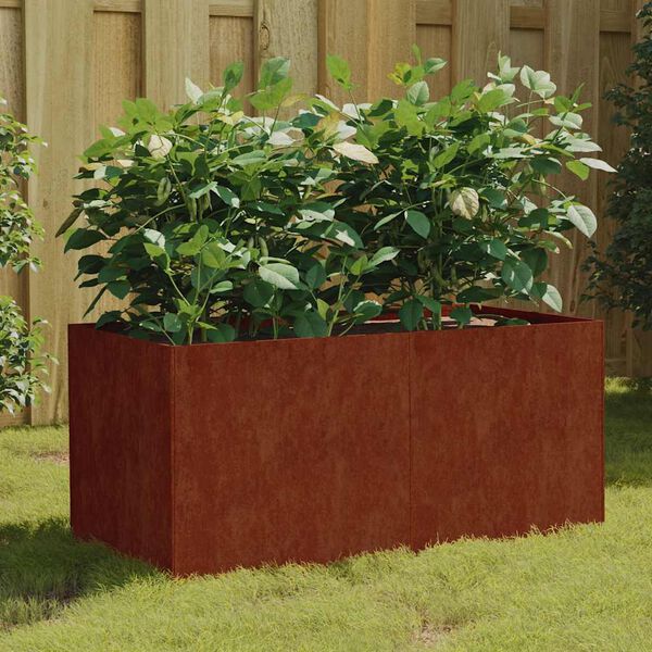 vidaXL Kukkalaatikko 80x40x40 cm Corten ter&auml;s