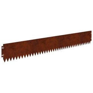 vidaXL Nurmireunus 10 pcs 103 x 15 cm Ter&auml;s Ruosteinen