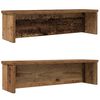 vidaXL Keitti&ouml;telineet Pinottavat 2 kpl Vanha Puu 50x15x16 cm
