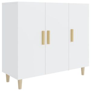 vidaXL Senkki valkoinen 90x34x80 cm tekninen puu