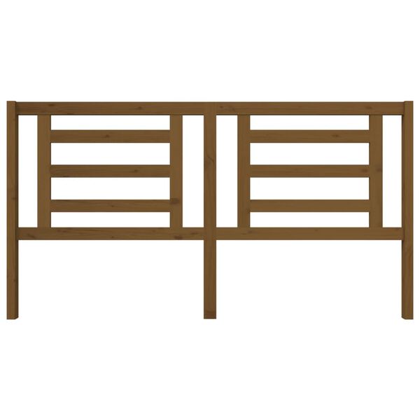 vidaXL Sängynpääty hunajanruskea 186x4x100 cm täysi mänty