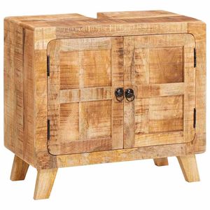 vidaXL Kylpyhuonekaappi hyllyll&auml; Ruskea Kovatilapuu ja insin&ouml;&ouml;ripuu