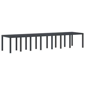 vidaXL Puutarhap&ouml;yt&auml; Antrasiitti 400 x 100 x 73 cm polyrottinki