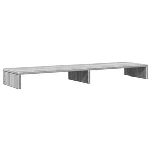 vidaXL N&auml;ytt&ouml;teline harmaa Sonoma 100x27x10 cm tekninen puu