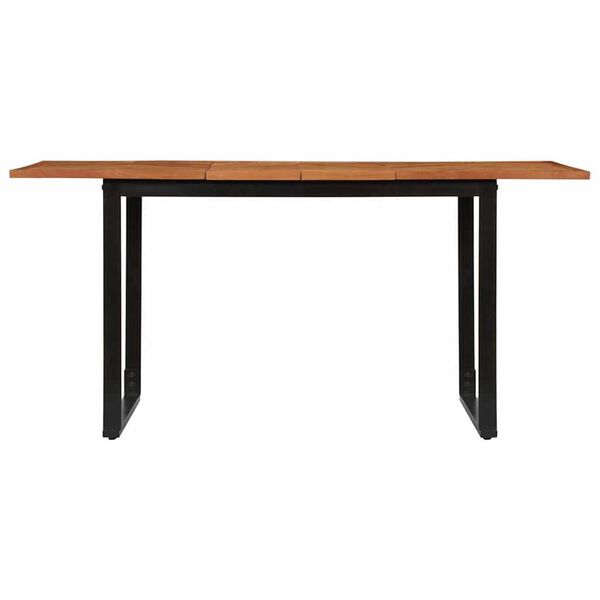 vidaXL ruokap&ouml;yt&auml; 160x80x75 cm massiivipuu akaasia