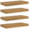 vidaXL Sein&auml;hylly 4 kpl Beige 50 x 23,5 x 3,8 cm Tekninen puu
