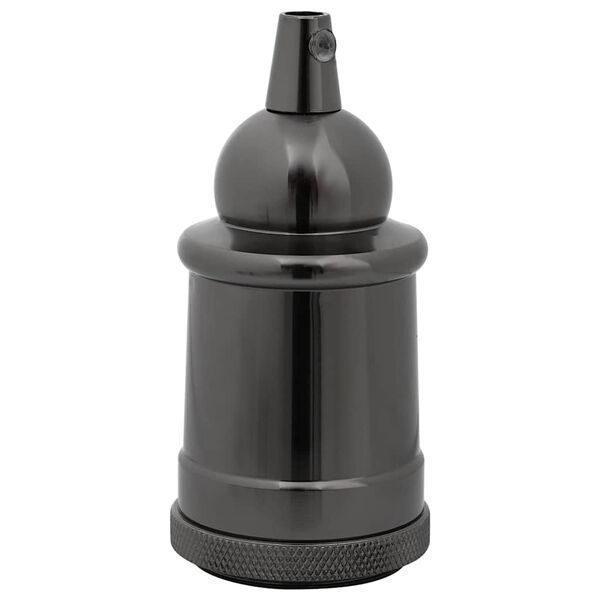 vidaXL lampun pidikkeet 2 kpl Kiilt&auml;v&auml; musta E27