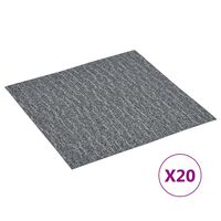 vidaXL Itsekiinnittyvä lattialankku 20 kpl PVC 1,86 m² harmaa