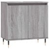 vidaXL Kylpyhuoneen kaappi harmaa Sonoma 58x33x60 cm tekninen puu
