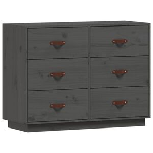 vidaXL Senkki harmaa 100x40x75 cm t&auml;ysi m&auml;nty