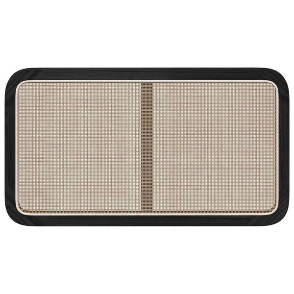 vidaXL Päätylevy päätyllä Musta 100 x 55 x 3 cm Rottinki