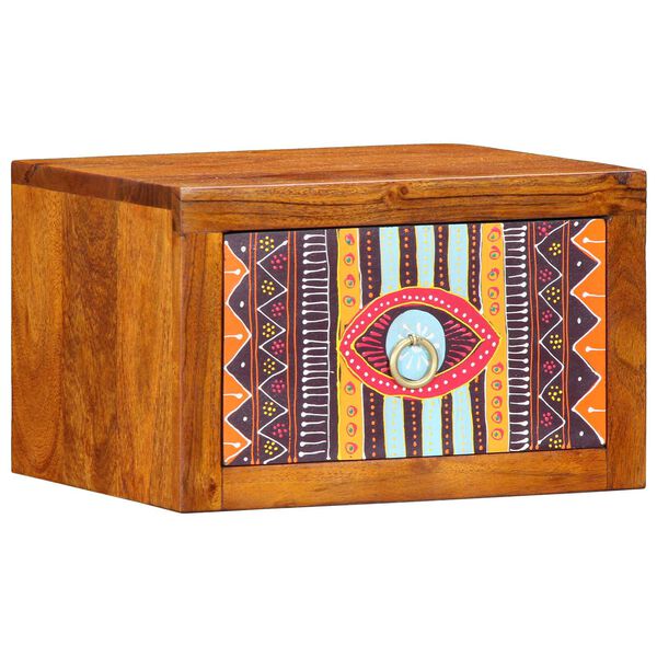 vidaXL Yöpöytäkaappi Ruskea 35 x 30 x 22 cm täysi akaasiapuu