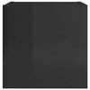 vidaXL Sein&auml;kiinnitett&auml;v&auml; TV-taso korkeakiillto musta 30,5x30x30cm
