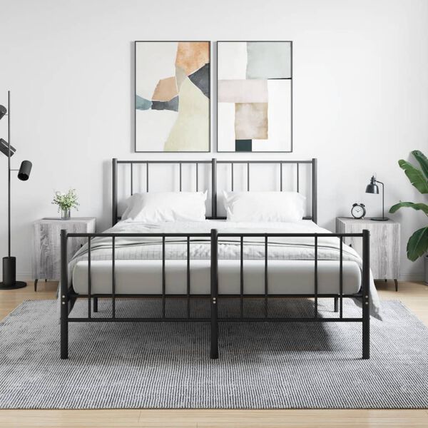 vidaXL Y&ouml;p&ouml;yd&auml;t 2 kpl harmaa Sonoma 40x40x50 cm tekninen puu