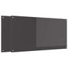 vidaXL Keitti&ouml;n v&auml;litila 2 pcs Tumma harmaa 120 x 60 cm karkaistu lasi