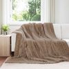 vidaXL Heittop&auml;&auml;llys 6 pcs Camel 270 x 240 cm Fleese