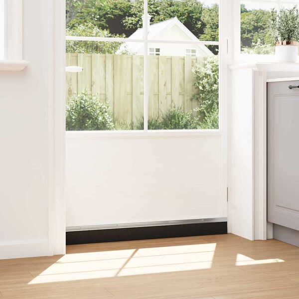 vidaXL Kierteellinen oven harjasulku 12 pcs Hopea 100 cm Alumiiniseos