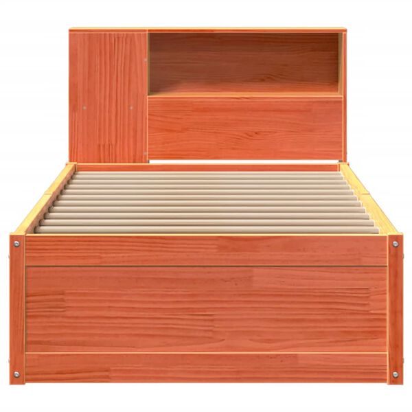 vidaXL S&auml;ngynrunko ilman patjaa vahanruskea 75x190 cm t&auml;ysi m&auml;nty