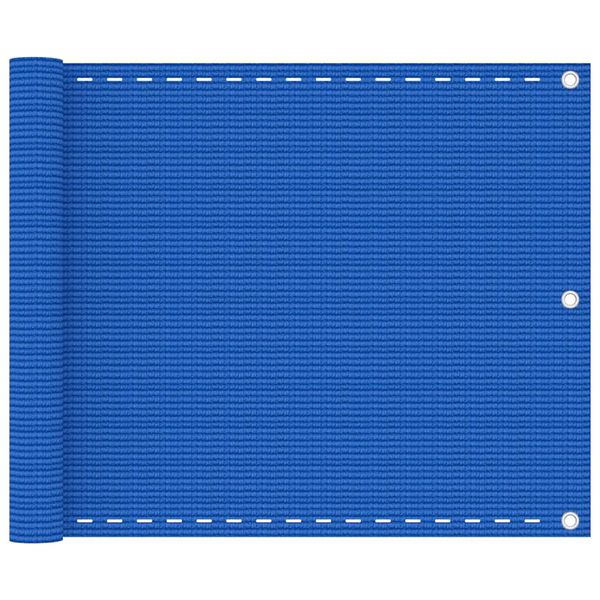 vidaXL Parvekkeen suoja sininen 75x300 cm HDPE