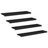 vidaXL Portaiden p&auml;&auml;llysteet 4 kpl 110 x 25 x 2 cm Musta