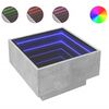 vidaXL Sohvap&ouml;yt&auml; LED-valoilla betoninharmaa 50x50x30 cm tekninen puu