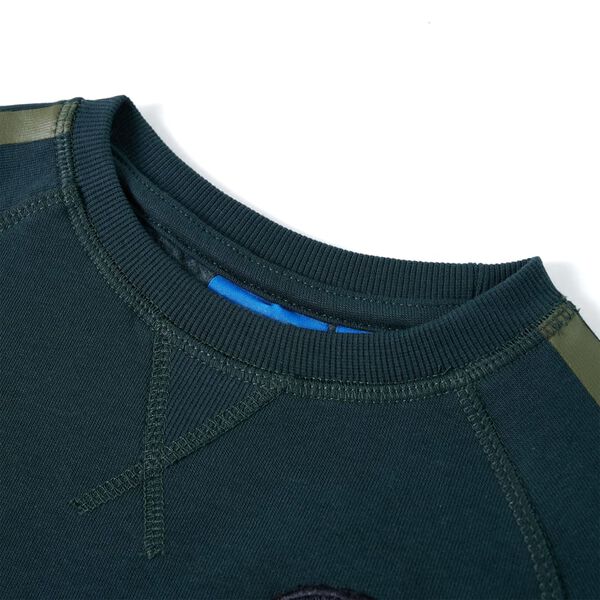 Lasten collegepaita sammaleenvihre&auml; 140