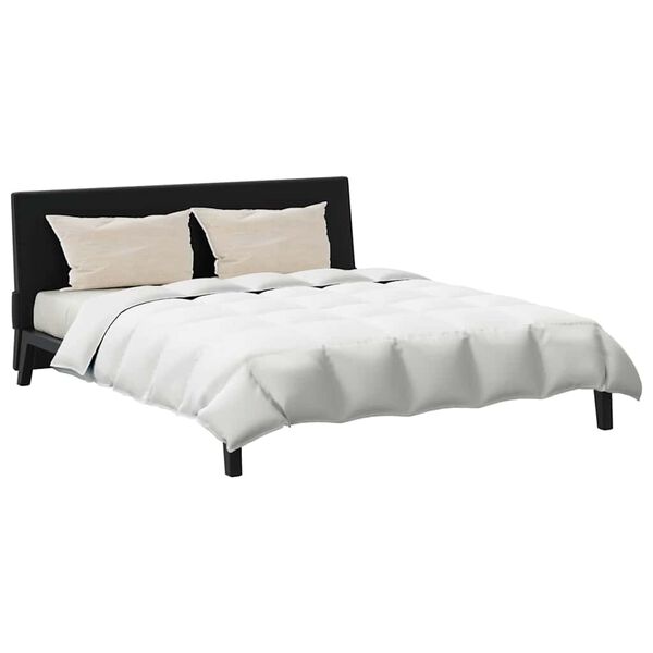 vidaXL Peittosarja tyynyllä 3 pcs Valkoinen Untuvahöyhen